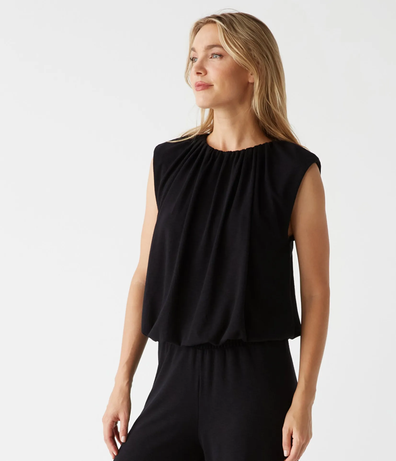 cindy_bubble_top_10.webp Michael Stars Cindy Bubble Top- Tops, Blouses & Shirts | T-Shirts