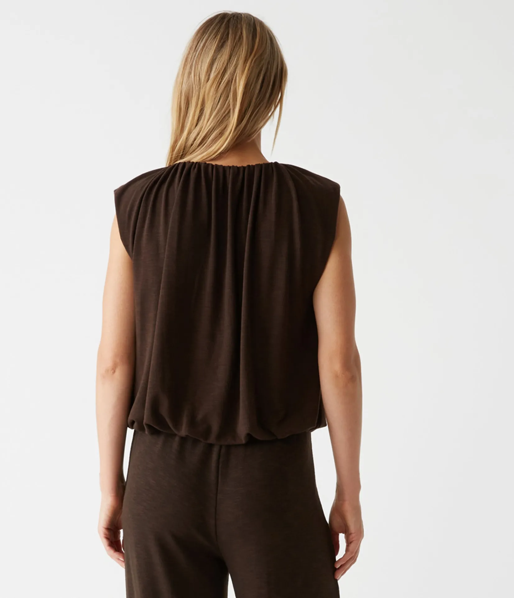 cindy_bubble_top_19.webp Michael Stars Cindy Bubble Top- Tops, Blouses & Shirts | T-Shirts