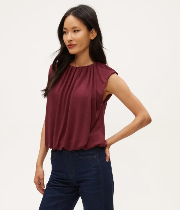 Michael Stars Cindy Bubble Top- Tops, Blouses & Shirts | T-Shirts
