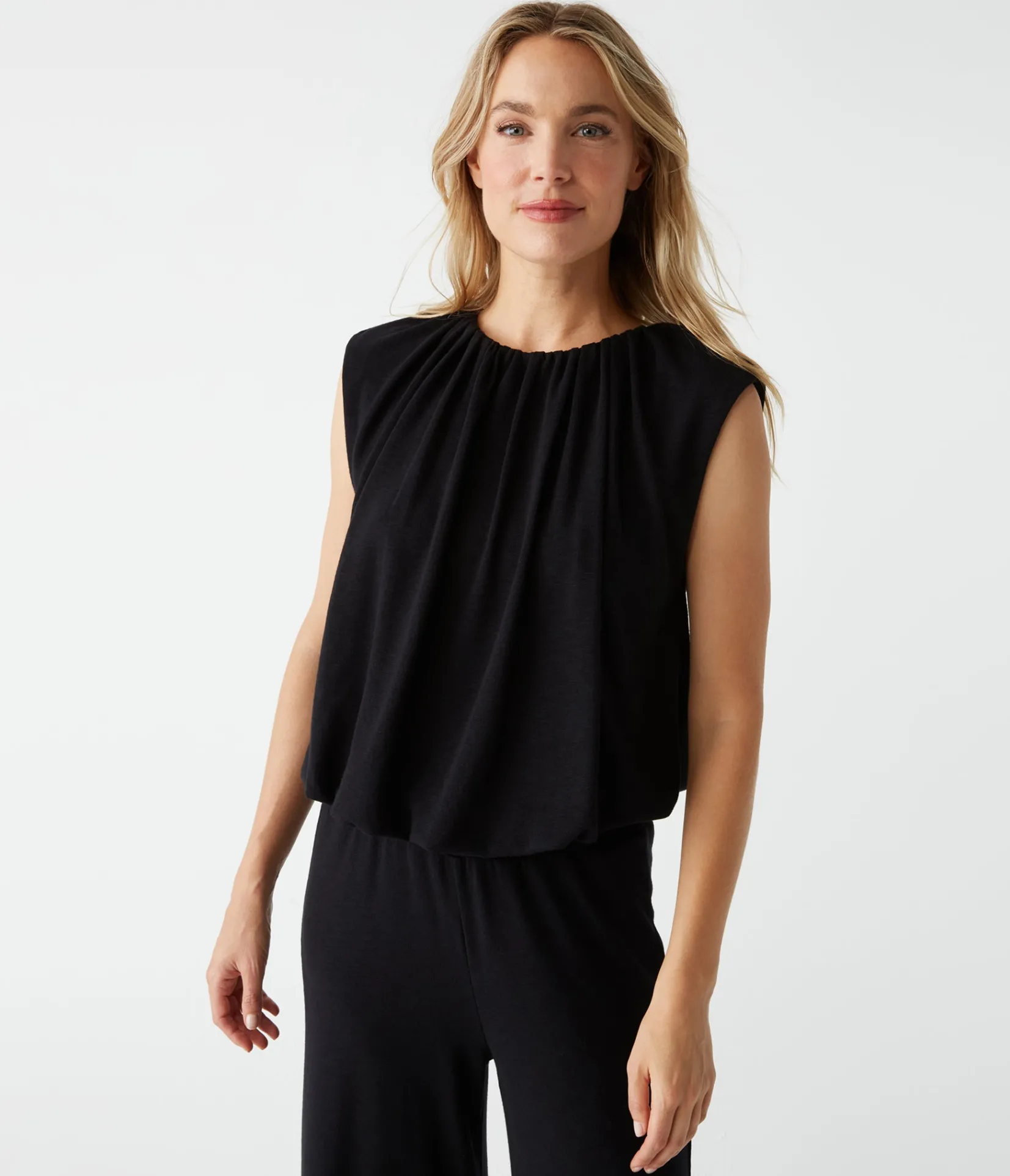 cindy_bubble_top_8.webp Michael Stars Cindy Bubble Top- Tops, Blouses & Shirts | T-Shirts