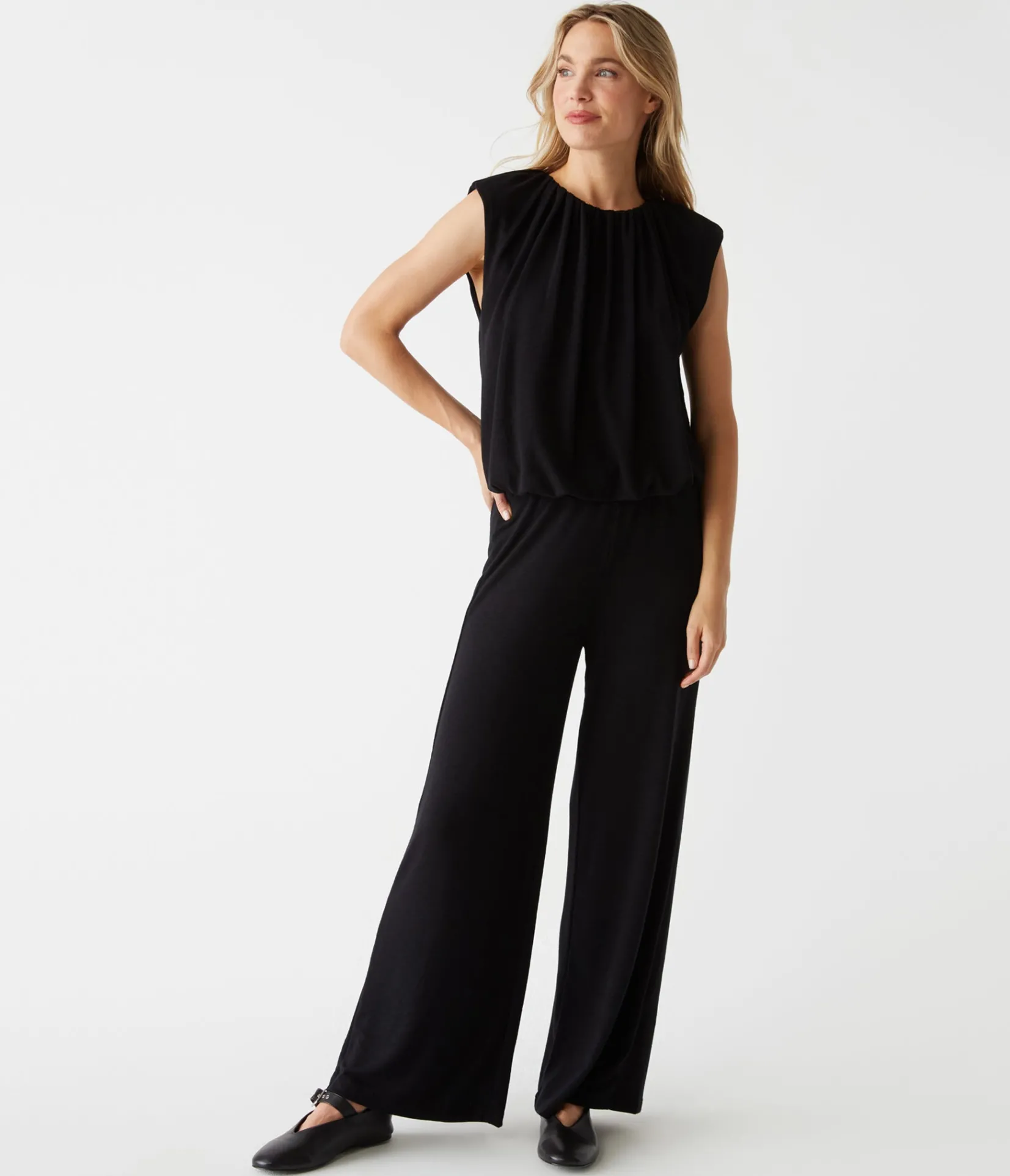cindy_bubble_top_9.webp Michael Stars Cindy Bubble Top- Tops, Blouses & Shirts | T-Shirts