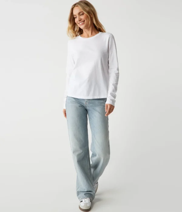 Michael Stars Clarissa Long Sleeve Tee- T-Shirts | Daily T-Shirts