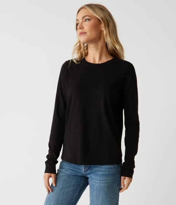 Michael Stars Clarissa Long Sleeve Tee- T-Shirts | Daily T-Shirts