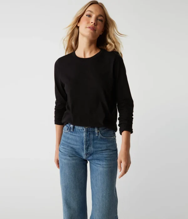 Michael Stars Clarissa Long Sleeve Tee- T-Shirts | Daily T-Shirts