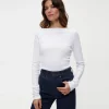 Michael Stars Clarke Ruched Tee- T-Shirts | Ultra Rib T-Shirts