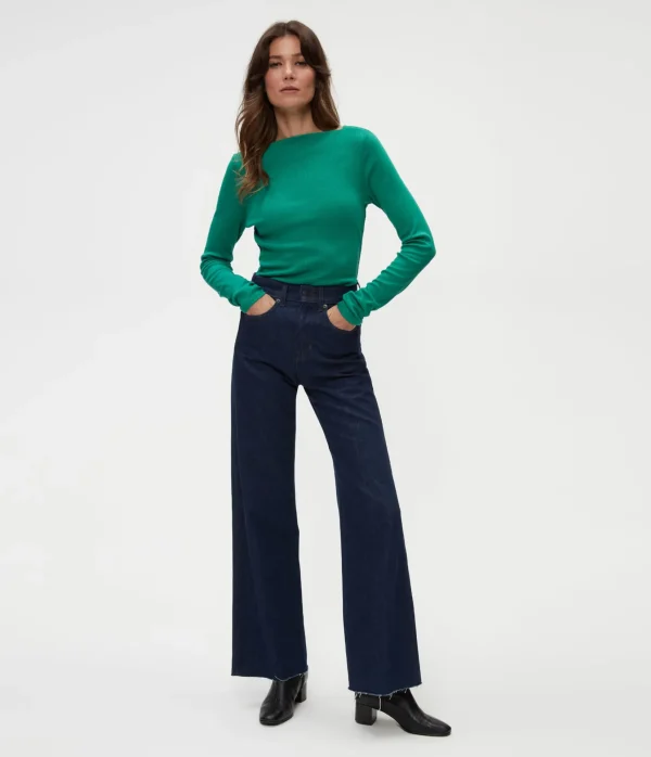 Michael Stars Clarke Ruched Tee- T-Shirts | Ultra Rib T-Shirts