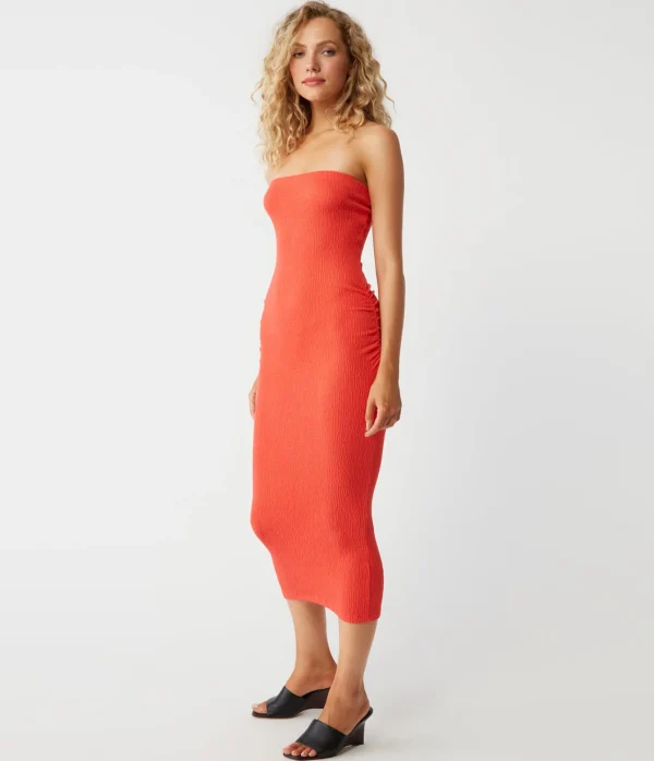 Michael Stars Cobie Strapless Midi Dress- Dresses | Midi Dresses