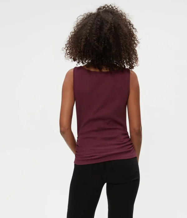 Michael Stars Coco Ruched Tank- Tank Tops | Ultra Rib T-Shirts