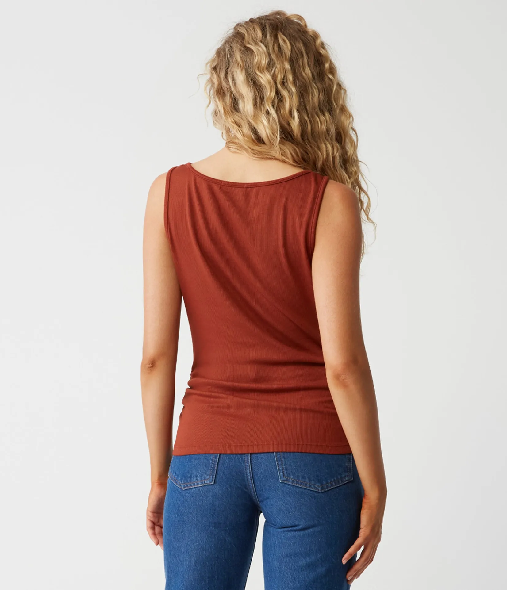 coco_ruched_tank_27.webp Michael Stars Coco Ruched Tank- Tank Tops | Ultra Rib T-Shirts
