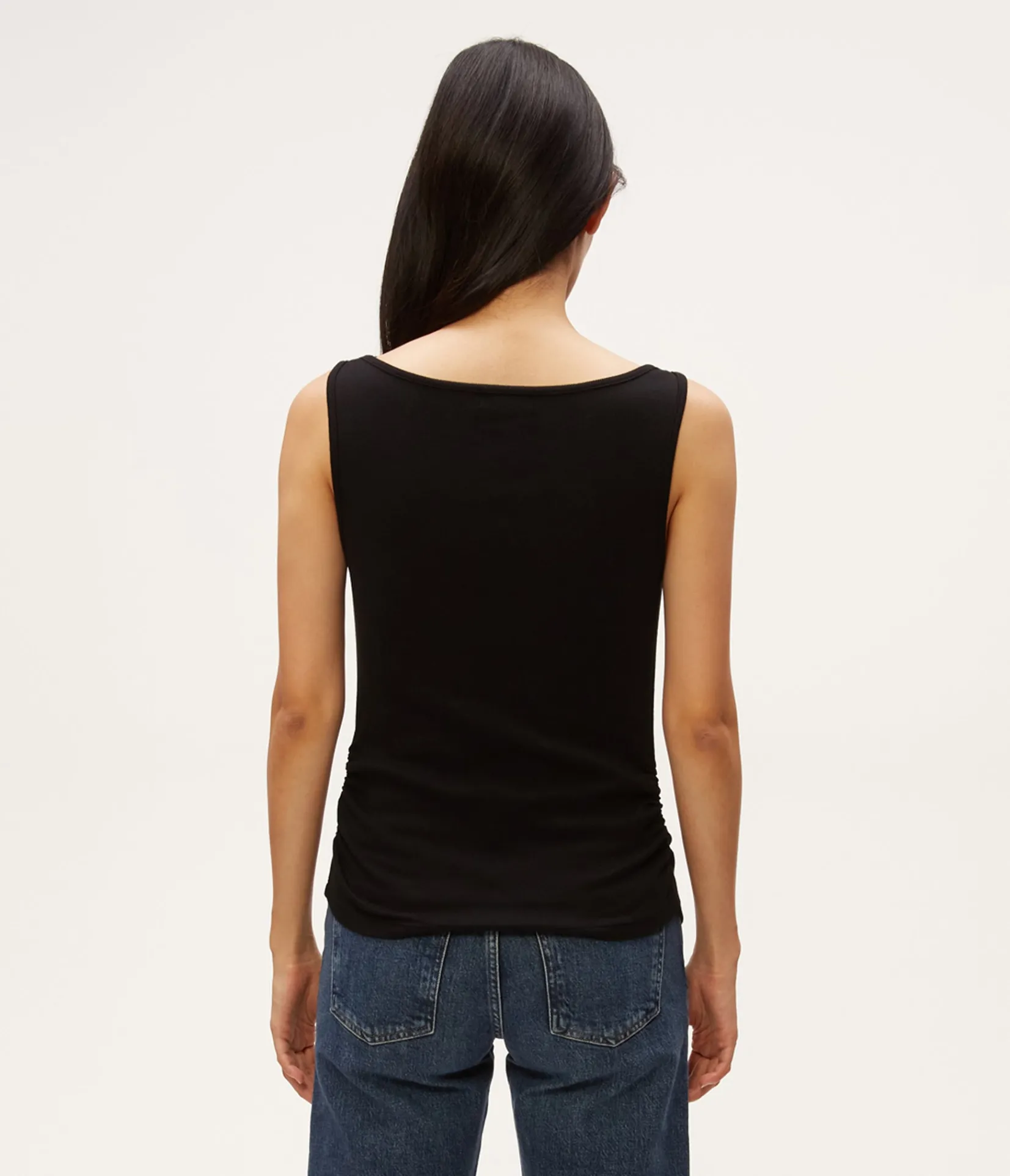 coco_ruched_tank_31.webp Michael Stars Coco Ruched Tank- Tank Tops | Ultra Rib T-Shirts