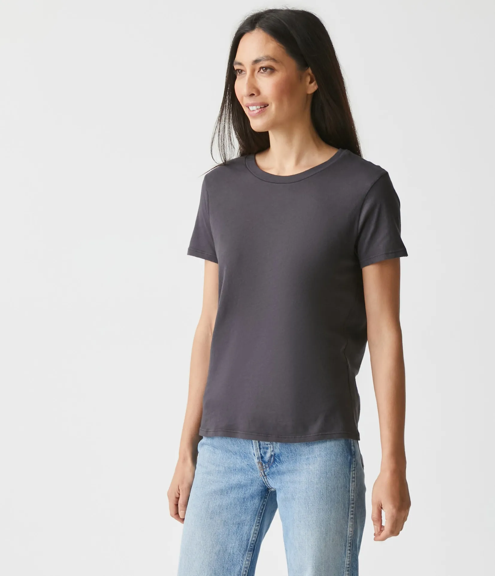 colleen_crew_neck_tee_10.webp Michael Stars Colleen Crew Neck Tee- T-Shirts