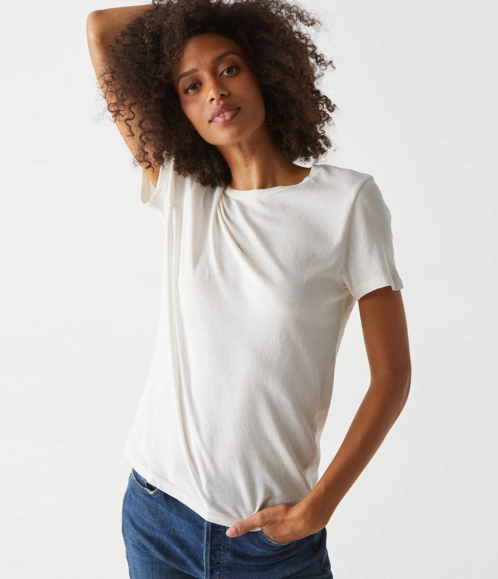 colleen_crew_neck_tee_20.webp Michael Stars Colleen Crew Neck Tee- T-Shirts