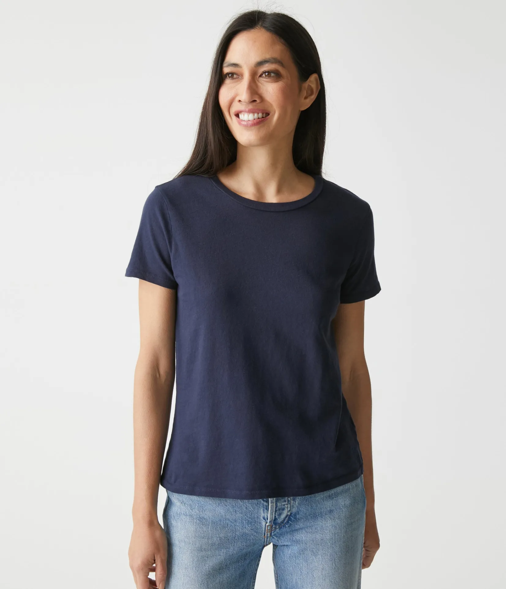 colleen_crew_neck_tee_28.webp Michael Stars Colleen Crew Neck Tee- T-Shirts