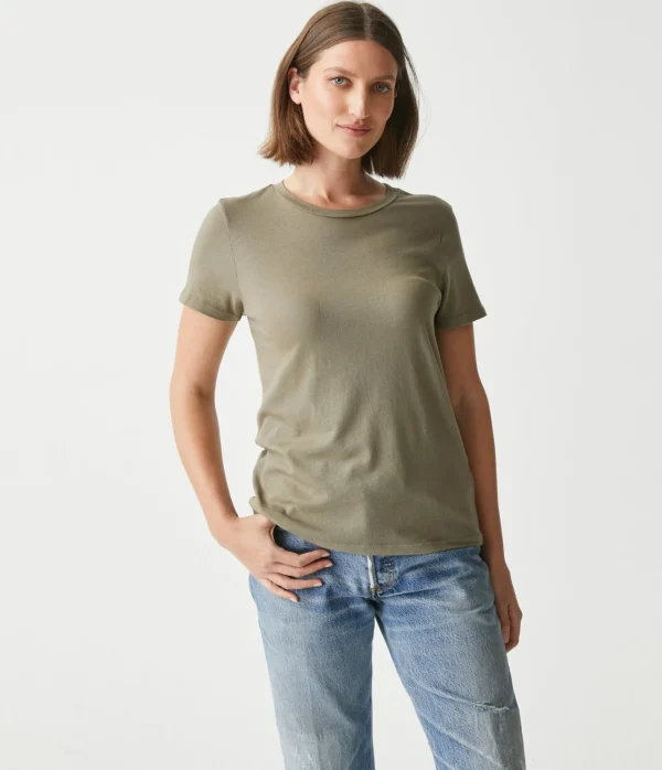 Michael Stars Colleen Crew Neck Tee- T-Shirts