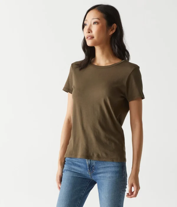Michael Stars Colleen Crew Neck Tee- T-Shirts