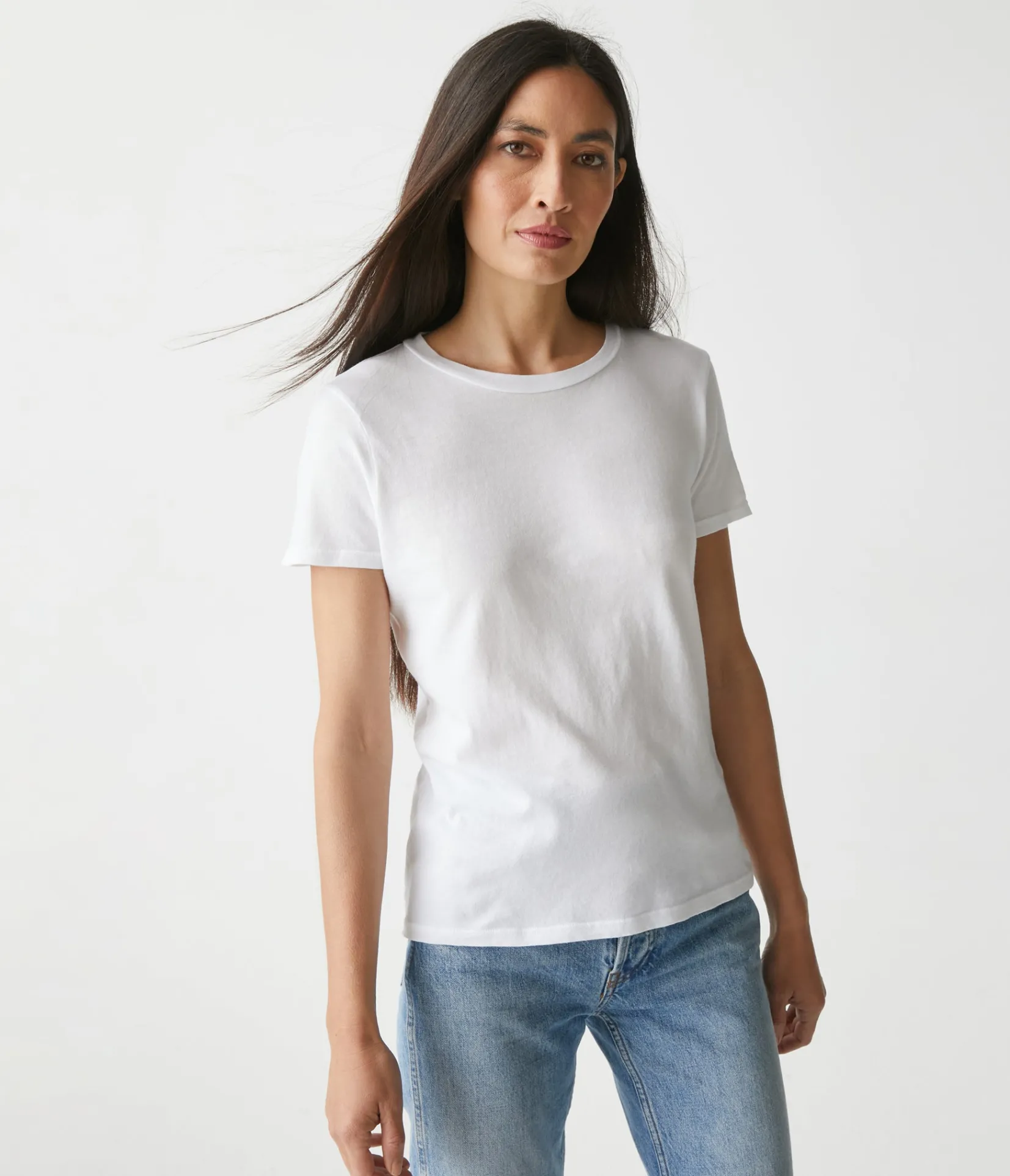 colleen_crew_neck_tee_4.webp Michael Stars Colleen Crew Neck Tee- T-Shirts