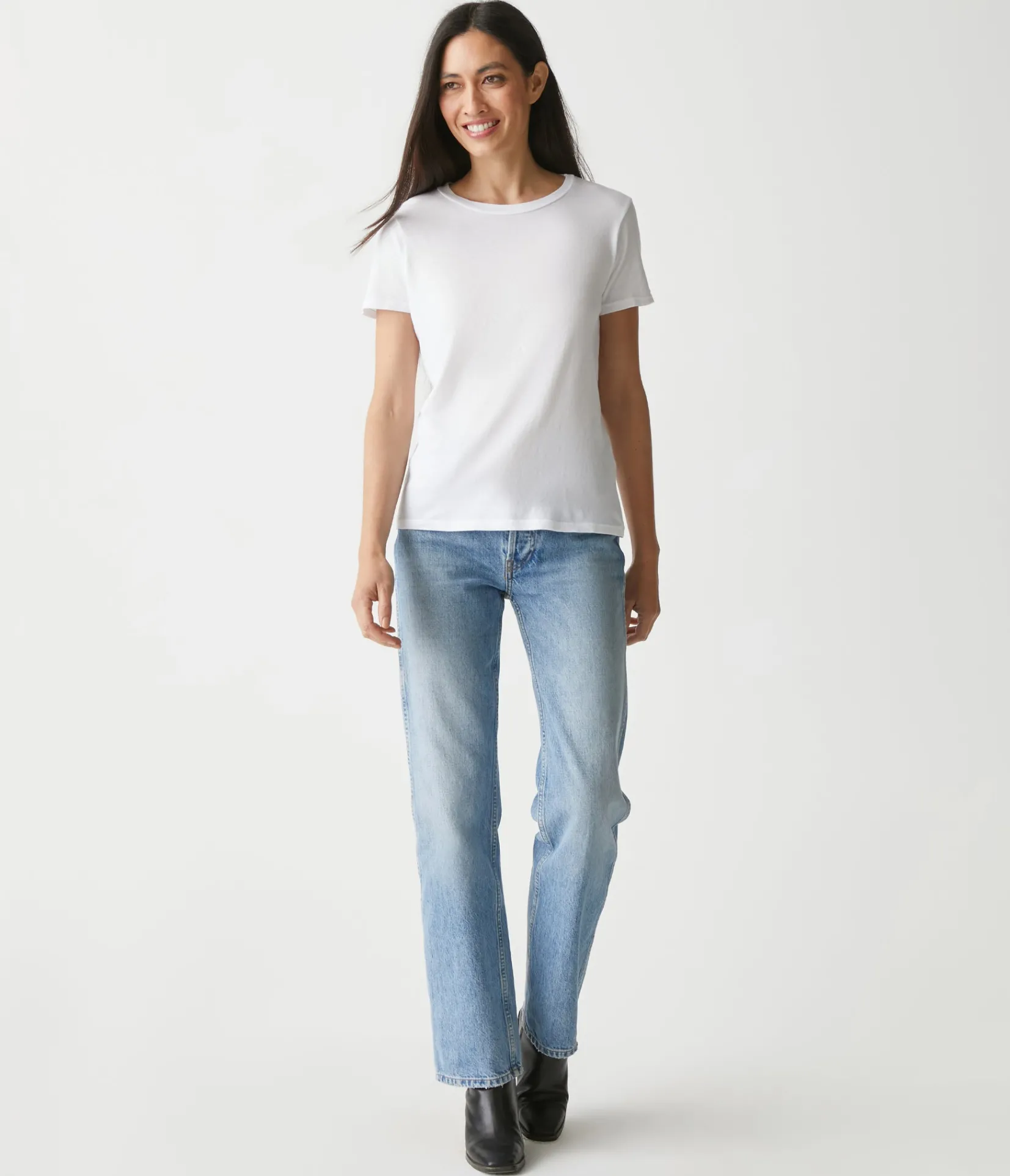 colleen_crew_neck_tee_5.webp Michael Stars Colleen Crew Neck Tee- T-Shirts