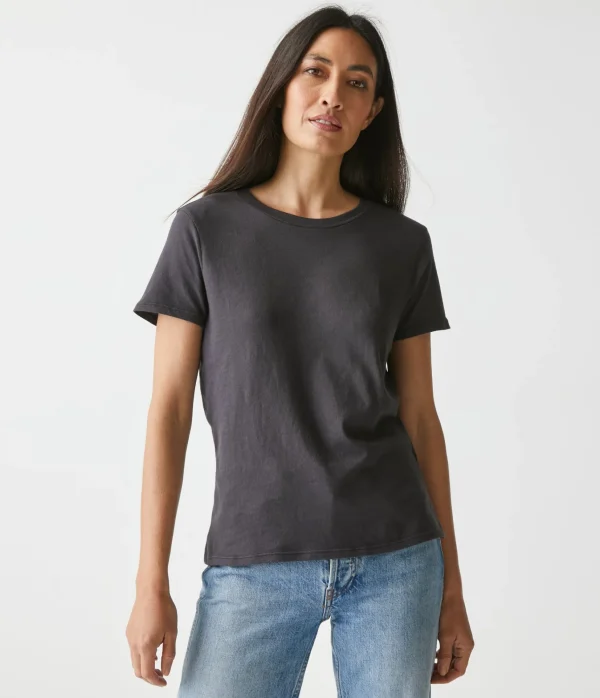 Michael Stars Colleen Crew Neck Tee- T-Shirts