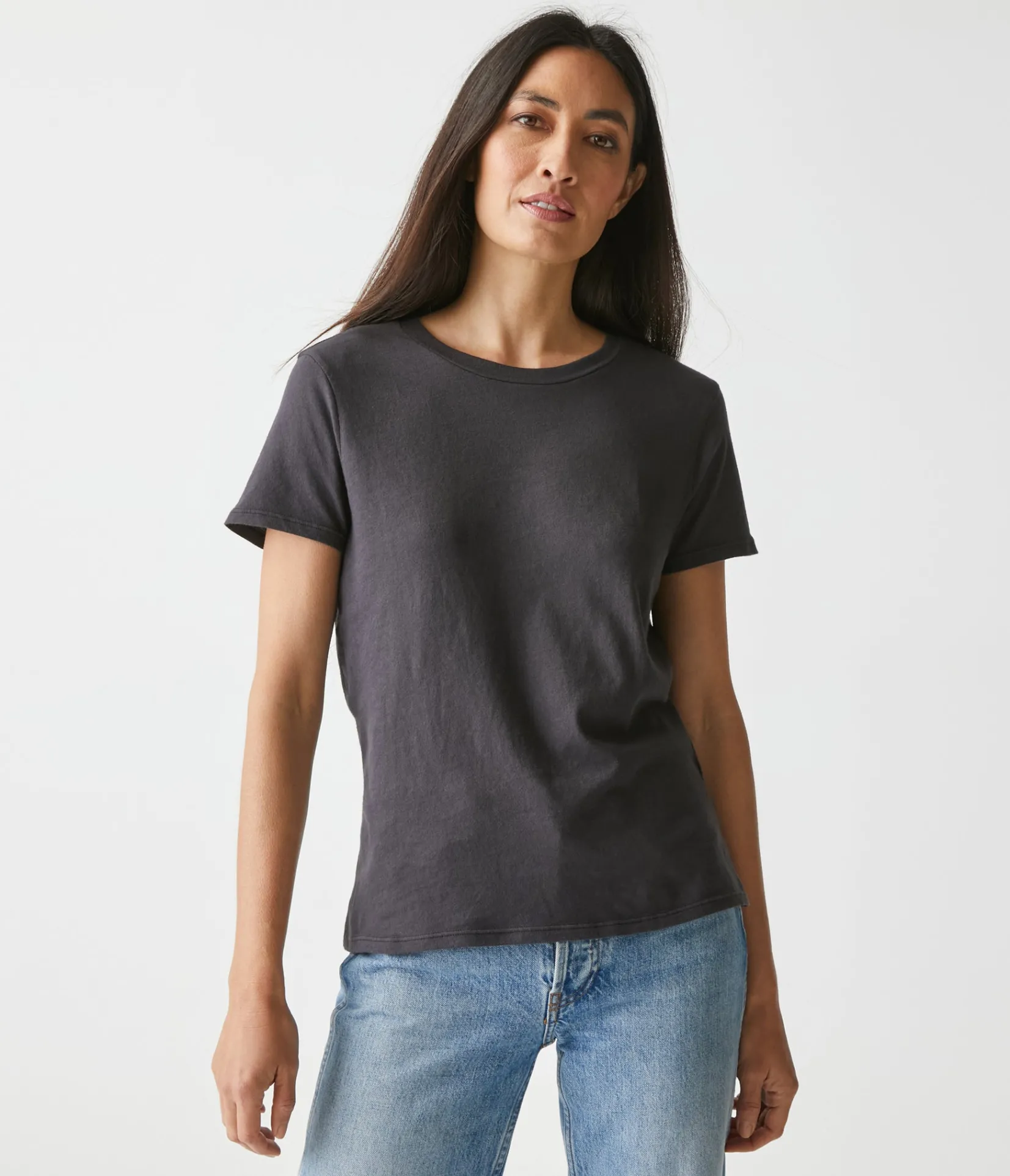 colleen_crew_neck_tee_8.webp Michael Stars Colleen Crew Neck Tee- T-Shirts