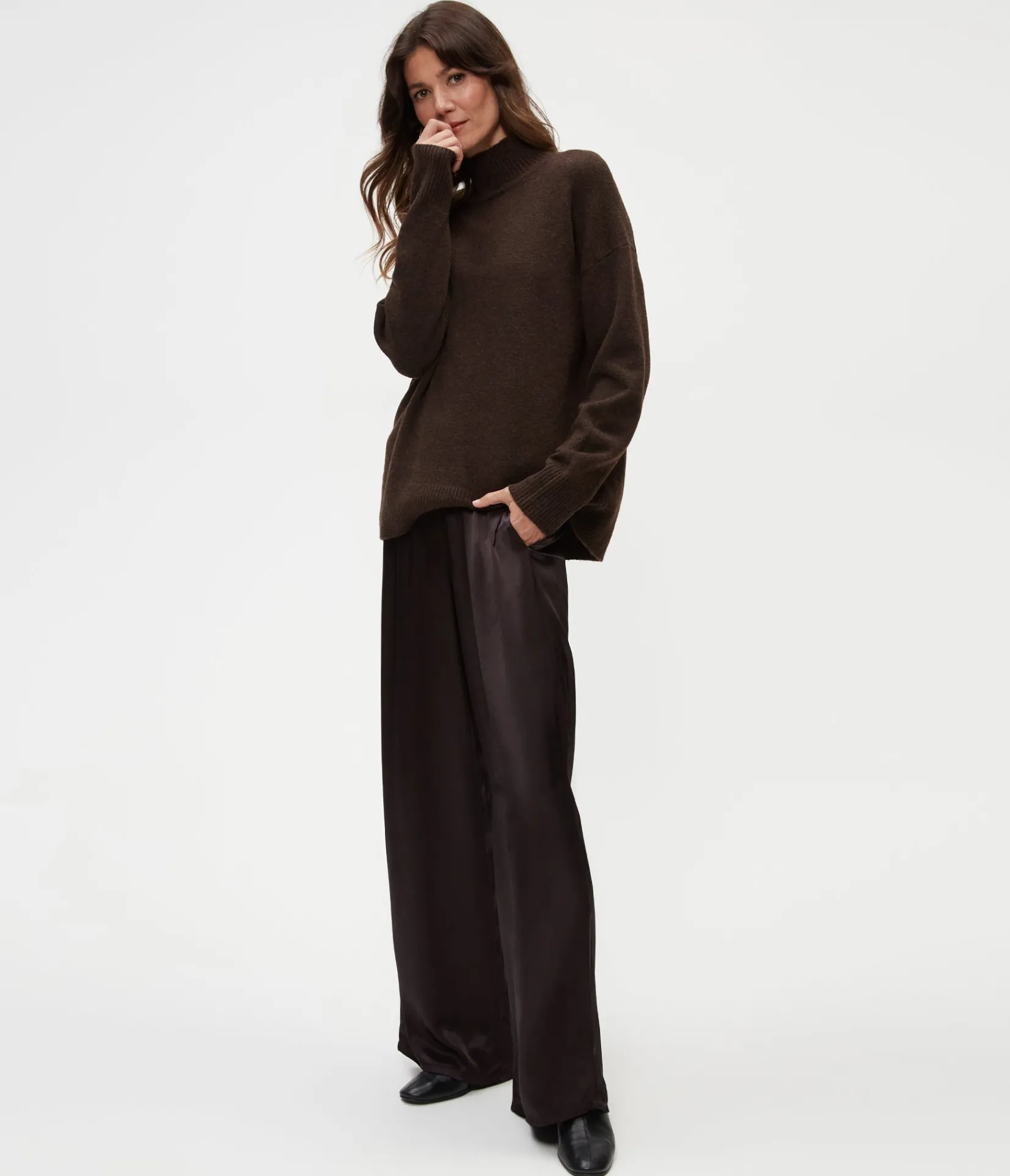 cyrus_satin_pant_10.webp Michael Stars Cyrus Satin Pant- Pants, Shorts & Skirts