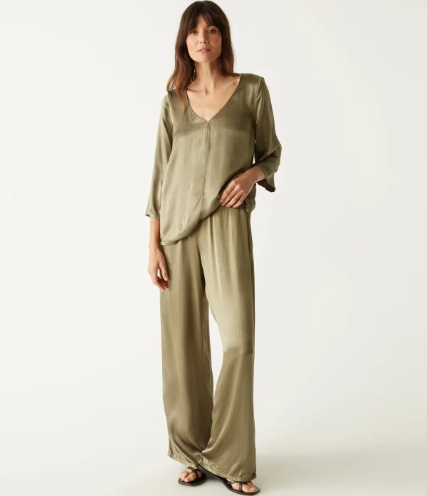 Michael Stars Cyrus Satin Pant- Pants, Shorts & Skirts