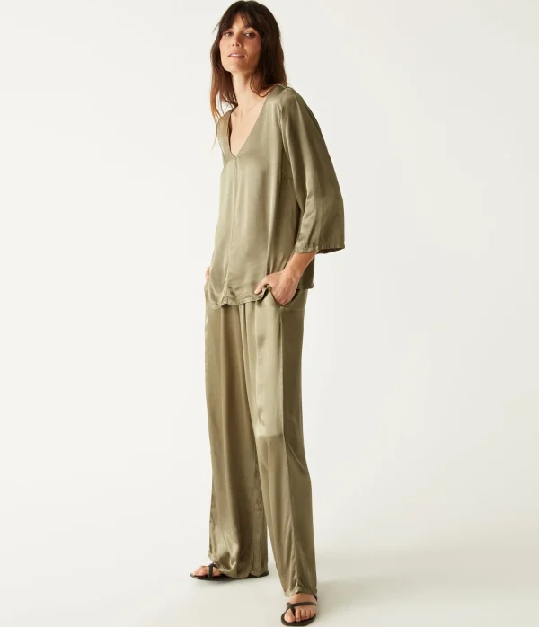 Michael Stars Cyrus Satin Pant- Pants, Shorts & Skirts