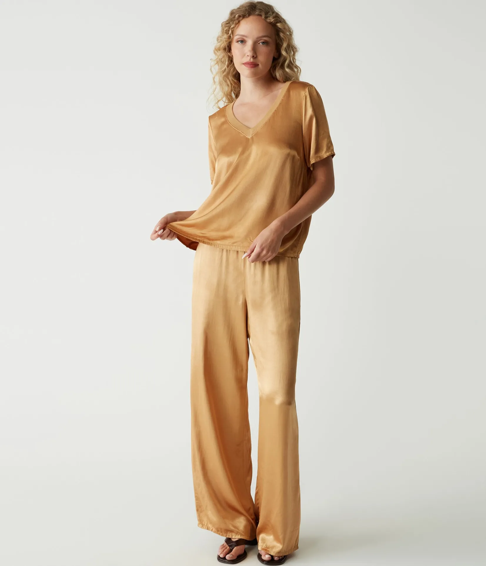 cyrus_satin_pant_6.webp Michael Stars Cyrus Satin Pant- Pants, Shorts & Skirts