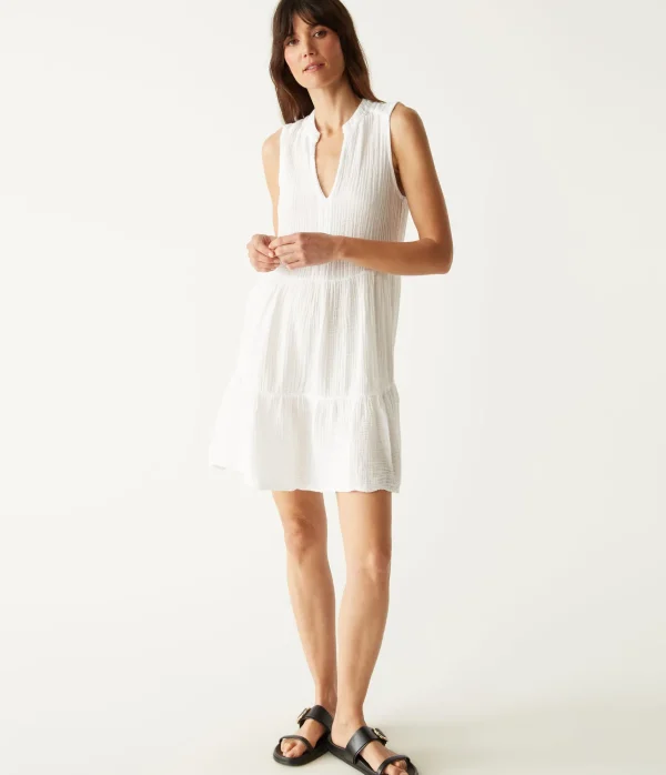 Michael Stars Daisy Gauze Dress- Dresses | Knee Length Dresses
