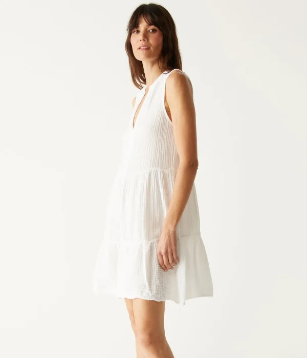 Michael Stars Daisy Gauze Dress- Dresses | Knee Length Dresses