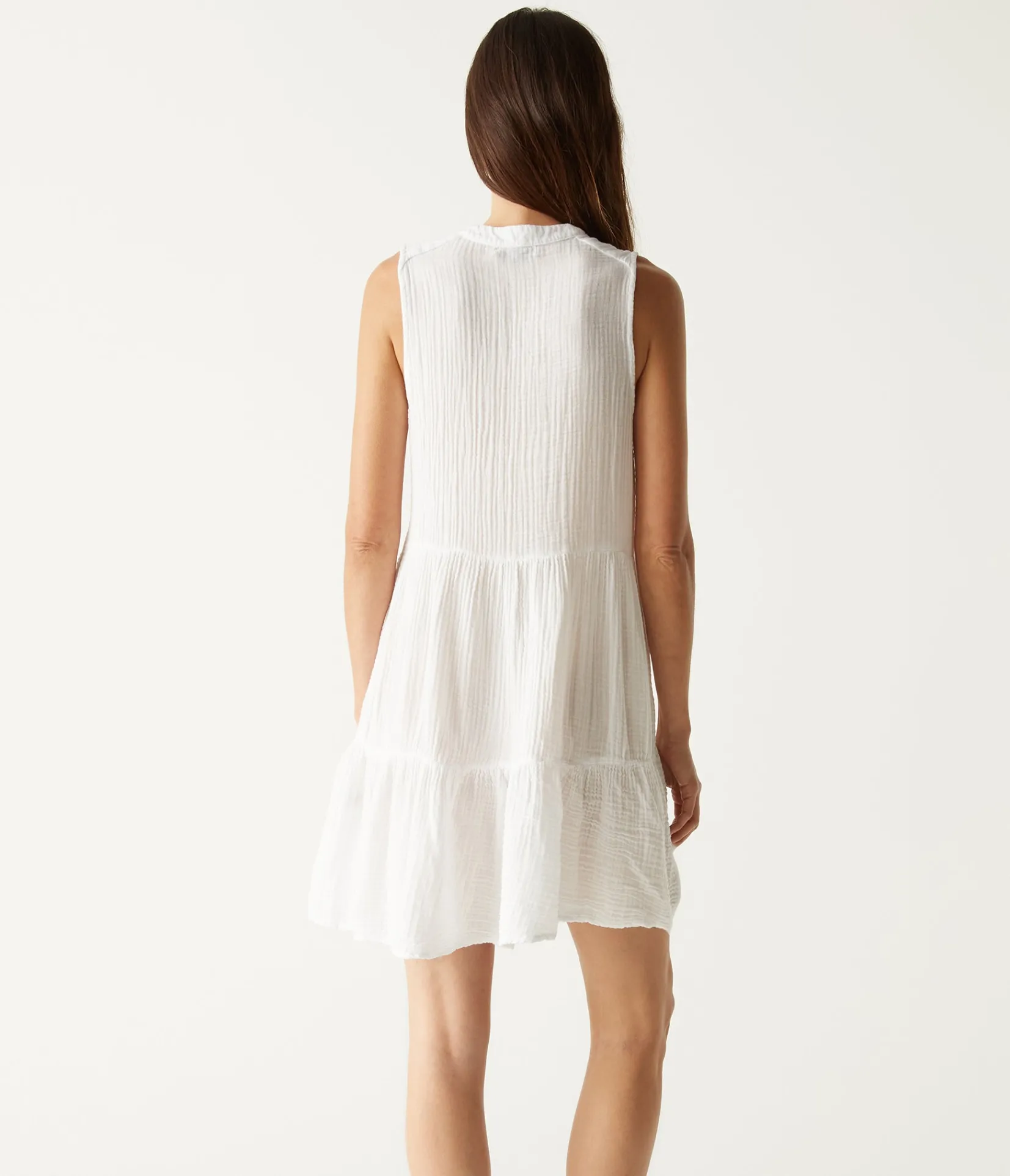 daisy_gauze_dress_12.webp Michael Stars Daisy Gauze Dress- Dresses | Knee Length Dresses