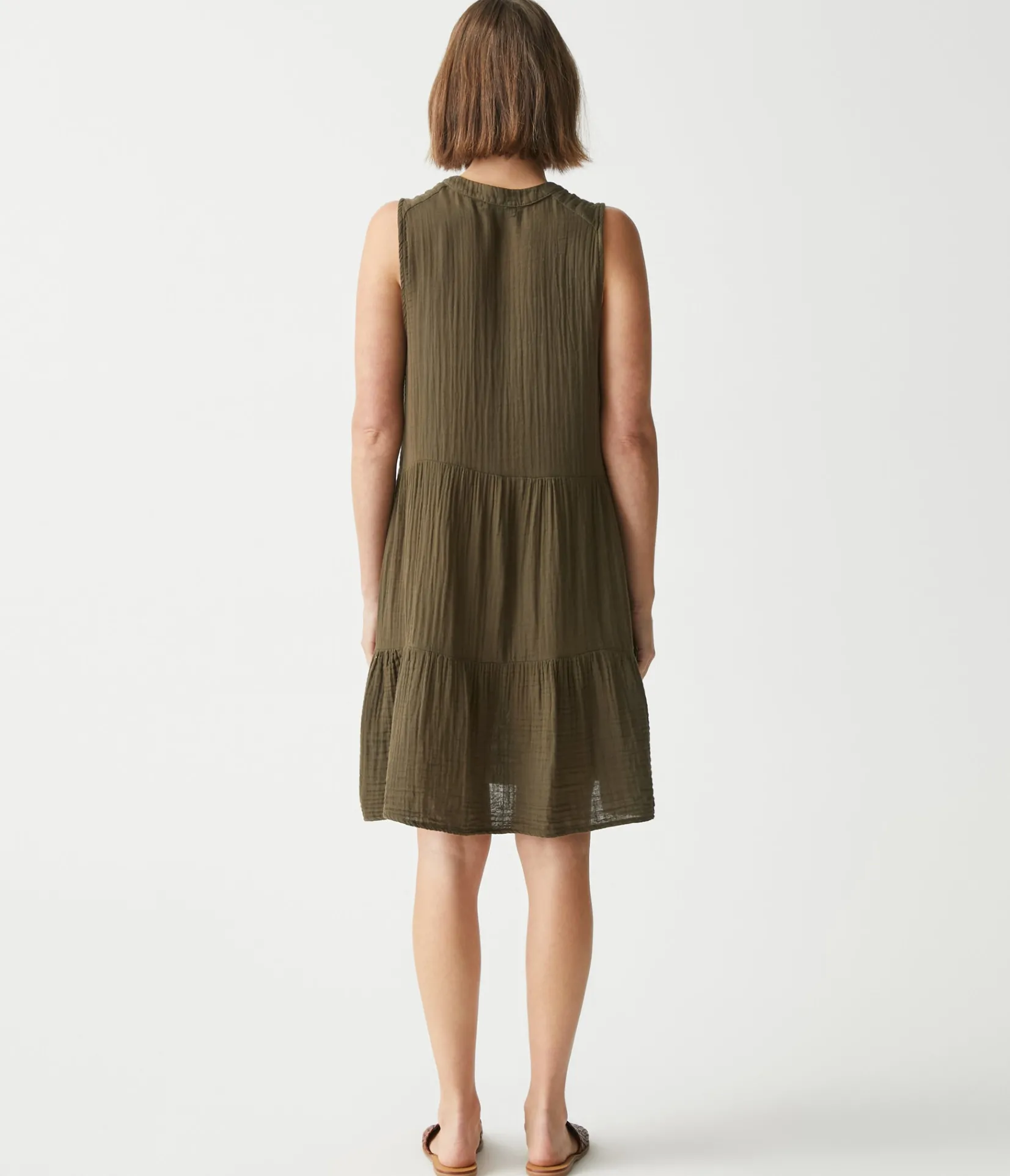 daisy_gauze_dress_19.webp Michael Stars Daisy Gauze Dress- Dresses | Knee Length Dresses