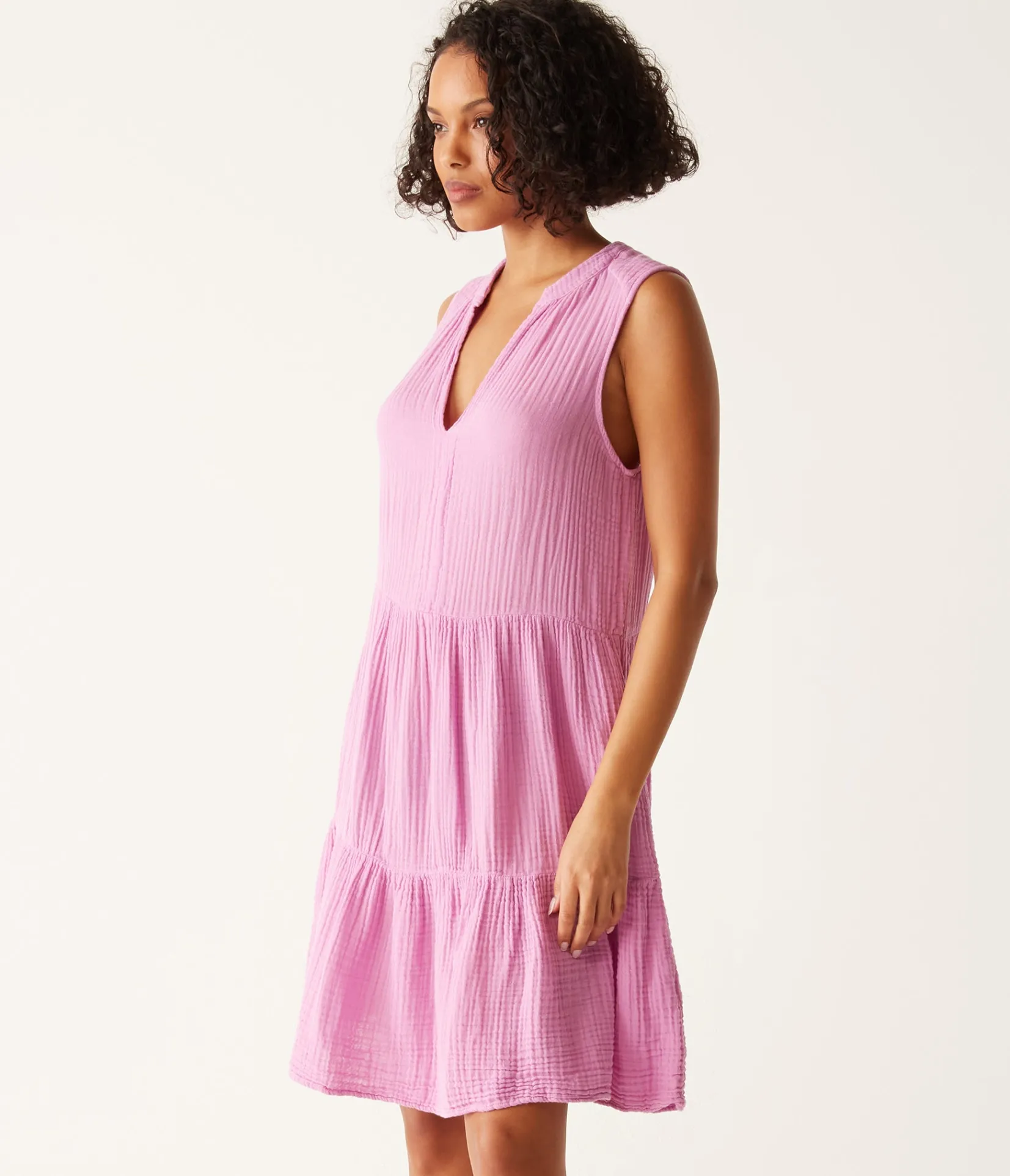 daisy_gauze_dress_22.webp Michael Stars Daisy Gauze Dress- Dresses | Knee Length Dresses