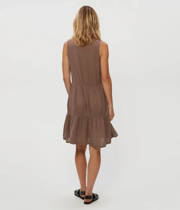 Michael Stars Daisy Gauze Dress- Dresses | Knee Length Dresses