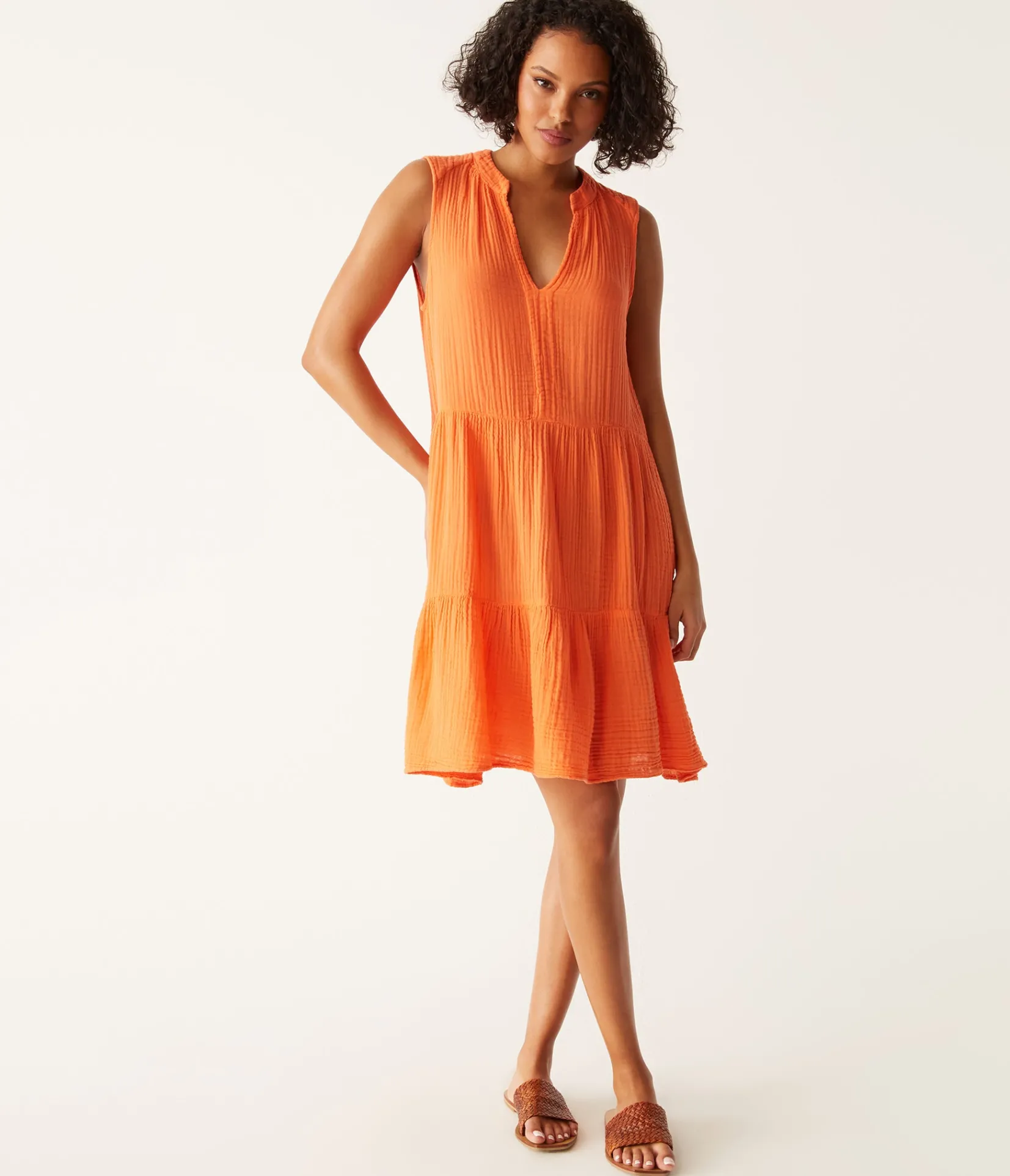 daisy_gauze_dress_46.webp Michael Stars Daisy Gauze Dress- Dresses | Knee Length Dresses