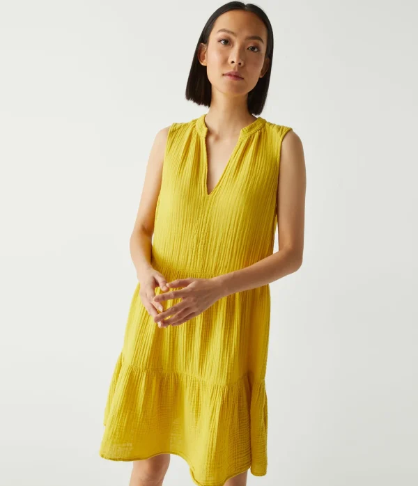 Michael Stars Daisy Gauze Dress- Dresses | Knee Length Dresses