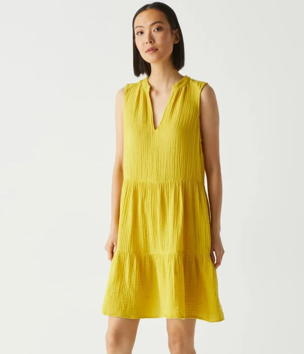 Michael Stars Daisy Gauze Dress- Dresses | Knee Length Dresses
