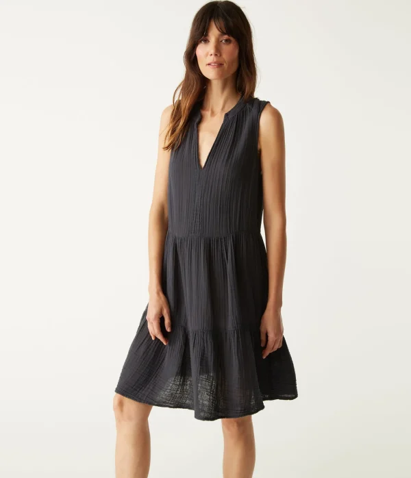 Michael Stars Daisy Gauze Dress- Dresses | Knee Length Dresses