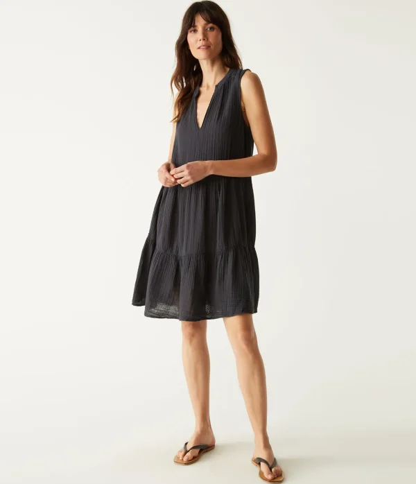 Michael Stars Daisy Gauze Dress- Dresses | Knee Length Dresses