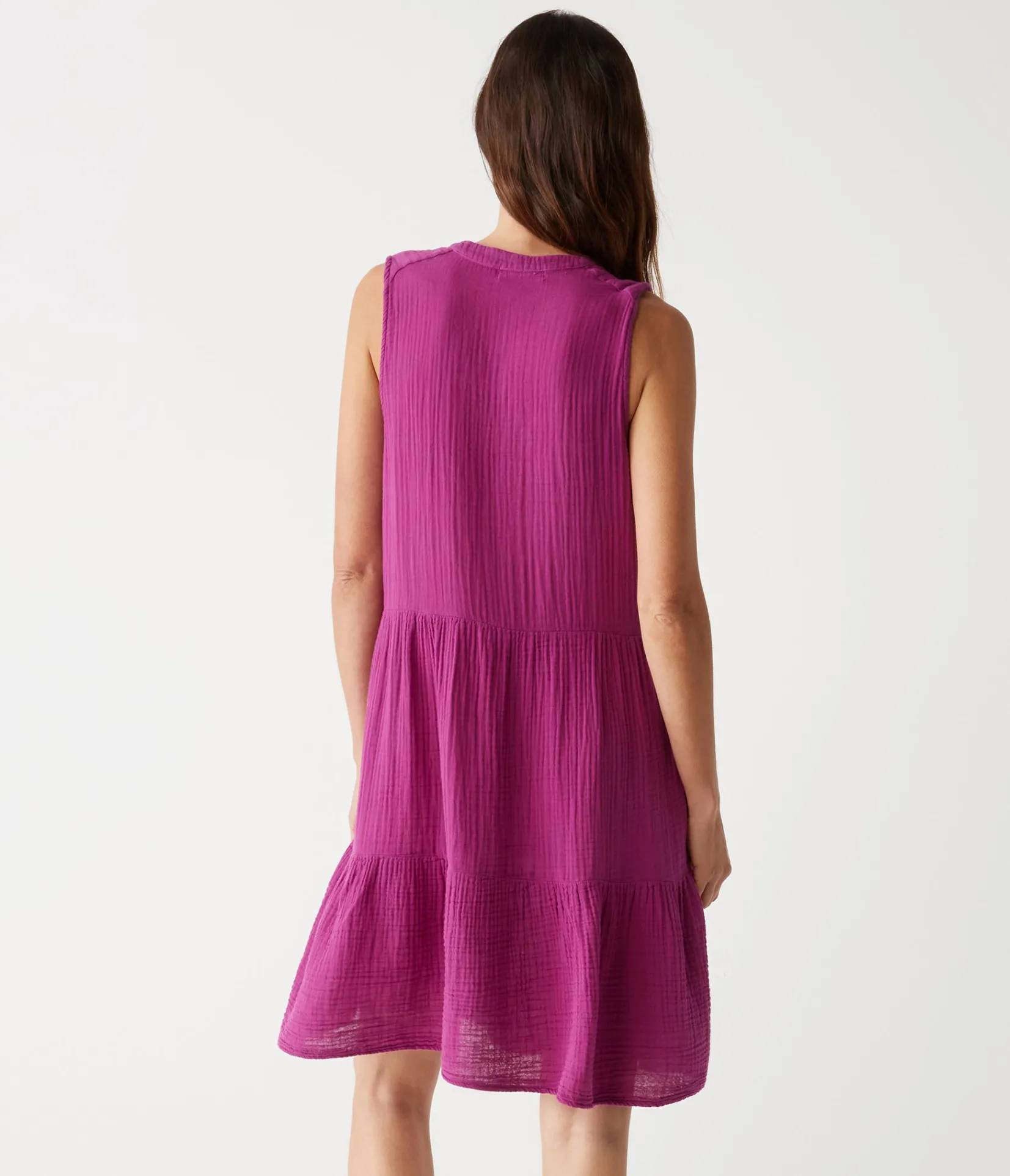 daisy_gauze_dress_96.webp Michael Stars Daisy Gauze Dress- Dresses | Knee Length Dresses