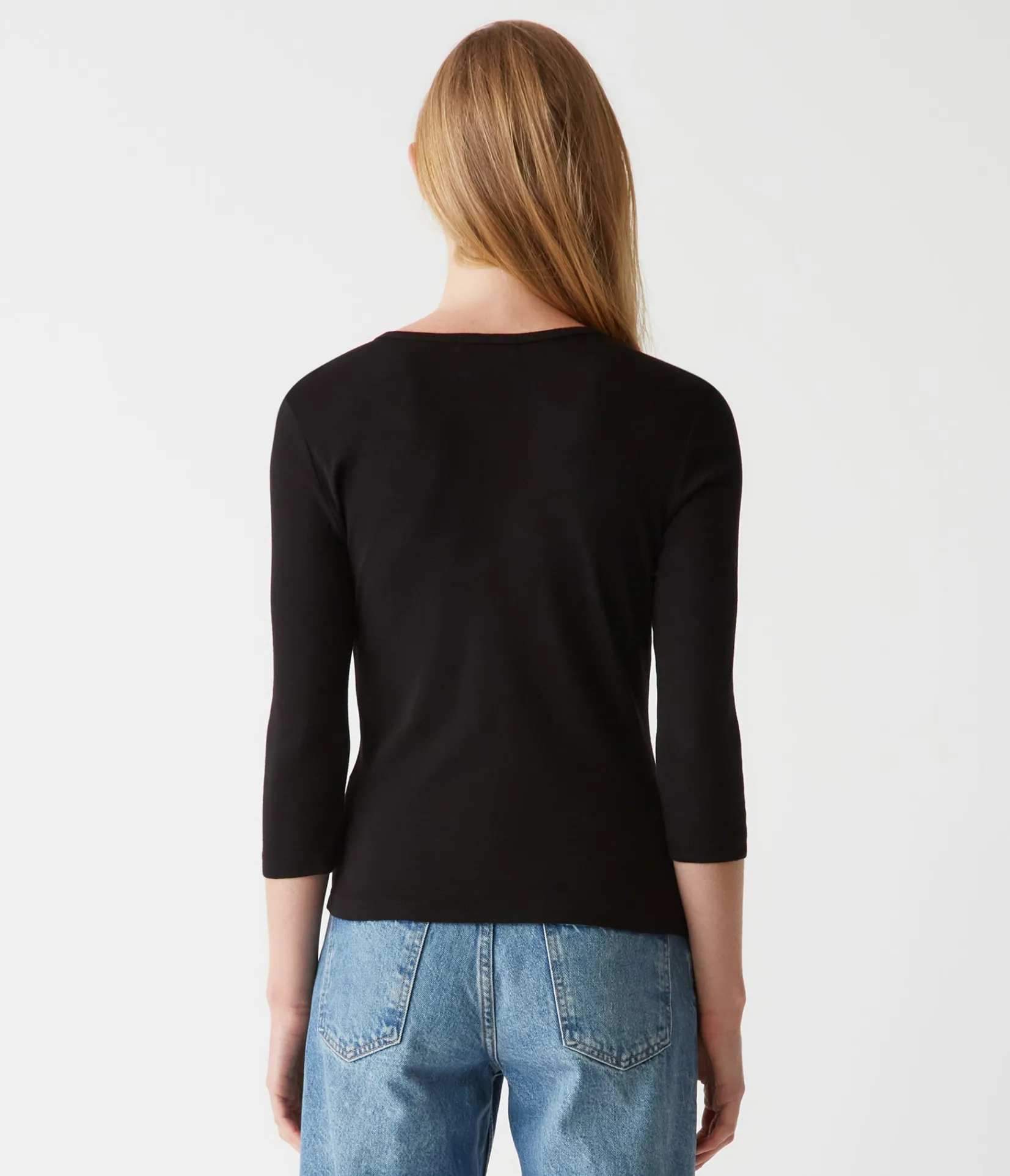 dakota__sleeve_tee_14.webp Michael Stars Dakota 3/4 Sleeve Tee- T-Shirts | Supima Cotton T-Shirts