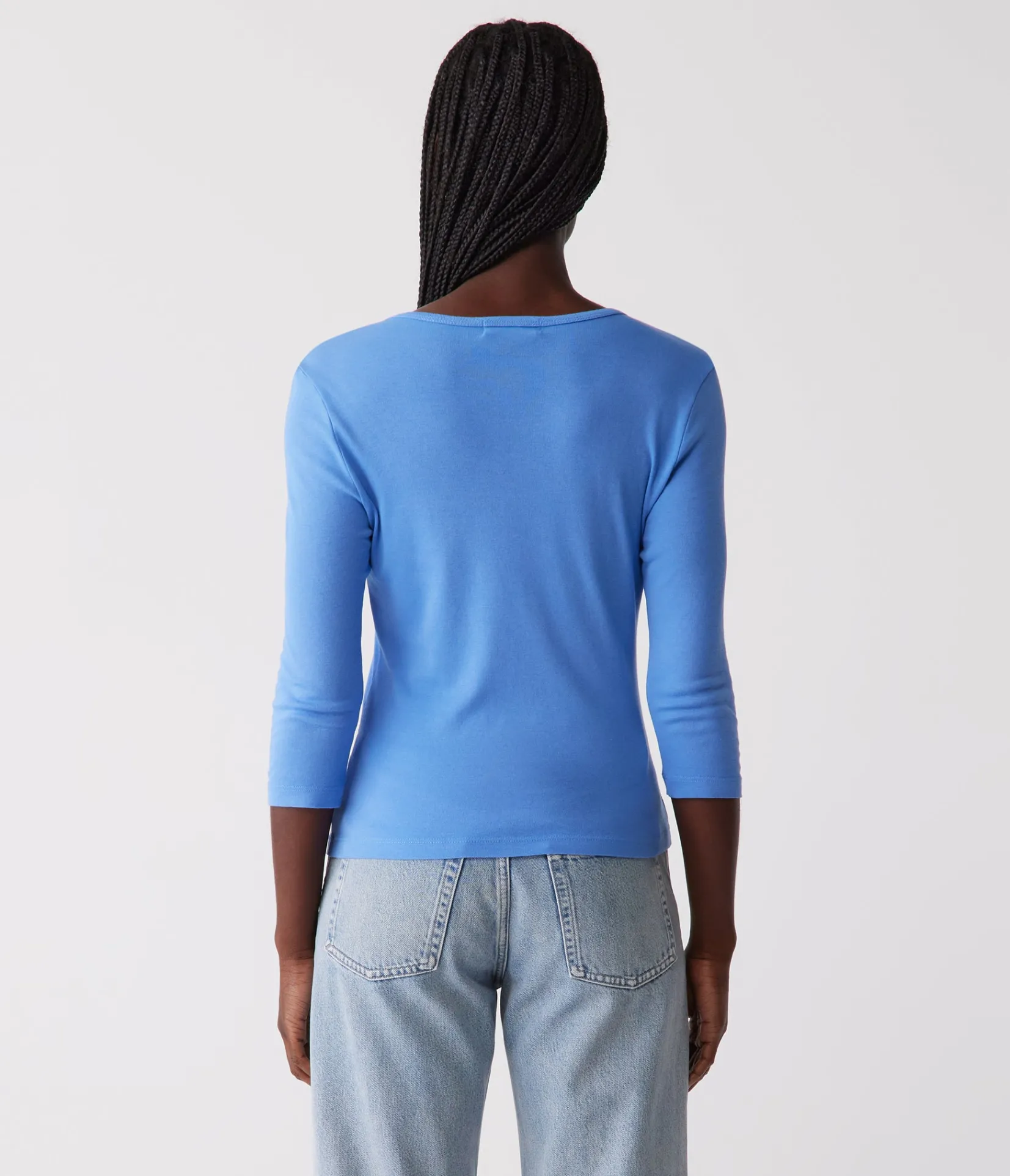 dakota__sleeve_tee_26.webp Michael Stars Dakota 3/4 Sleeve Tee- T-Shirts | Supima Cotton T-Shirts