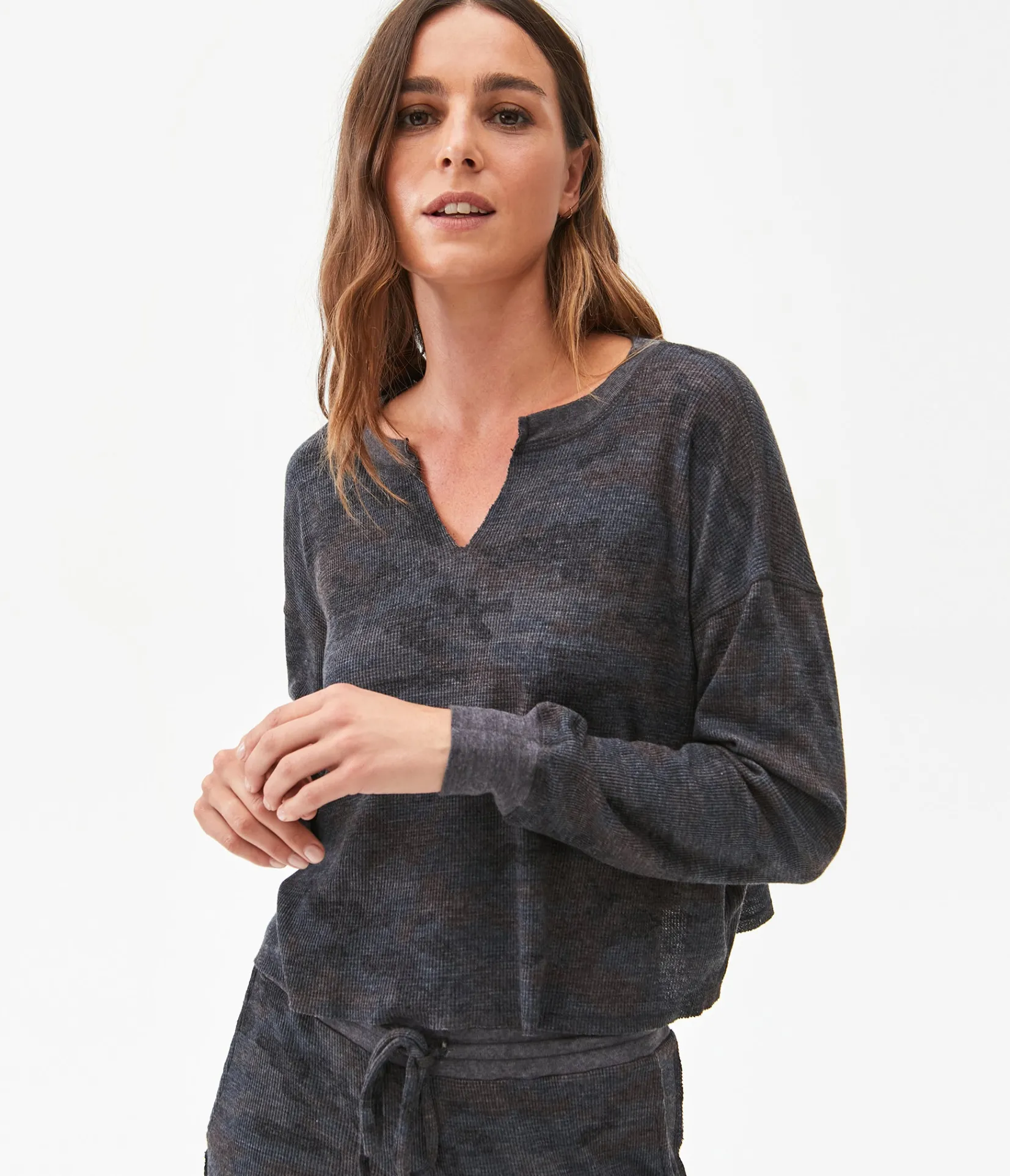 delia_camo_thermal_11.webp Michael Stars Delia Camo Thermal- T-Shirts | Loungewear