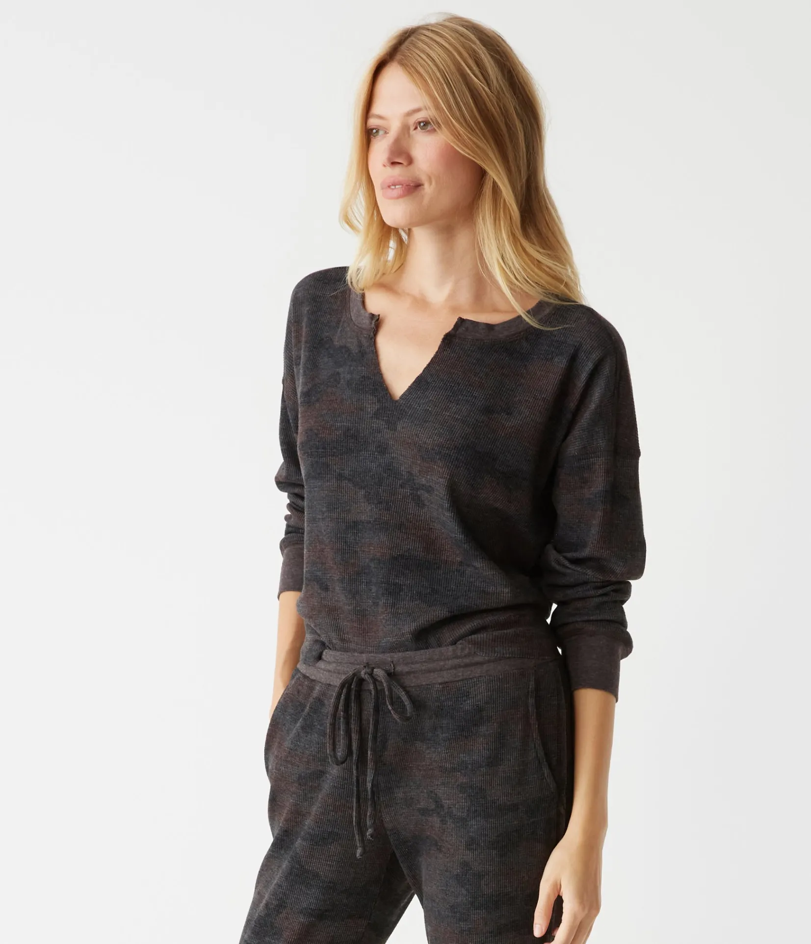delia_camo_thermal_6.webp Michael Stars Delia Camo Thermal- T-Shirts | Loungewear
