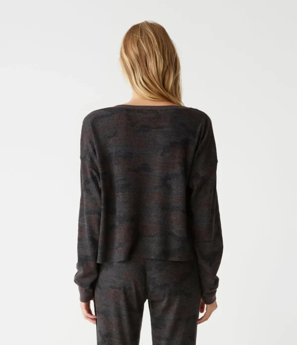 Michael Stars Delia Camo Thermal- T-Shirts | Loungewear