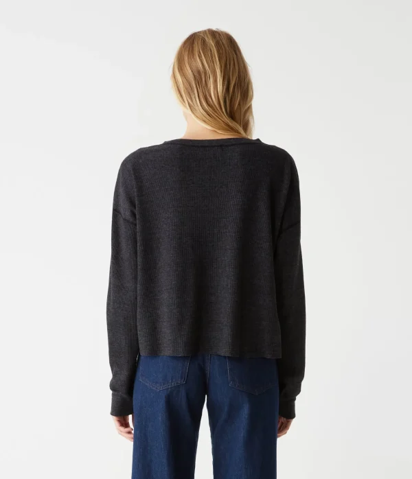 Michael Stars Delia Thermal Tee- T-Shirts | Loungewear