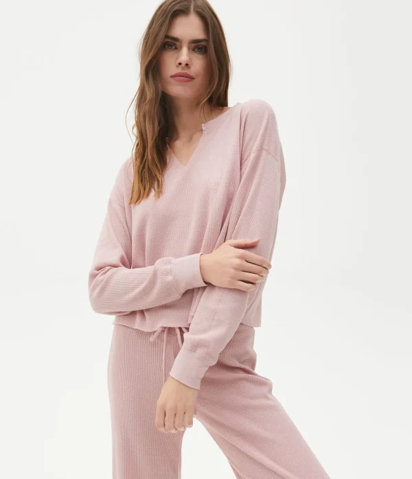 Michael Stars Delia Thermal Tee- T-Shirts | Loungewear