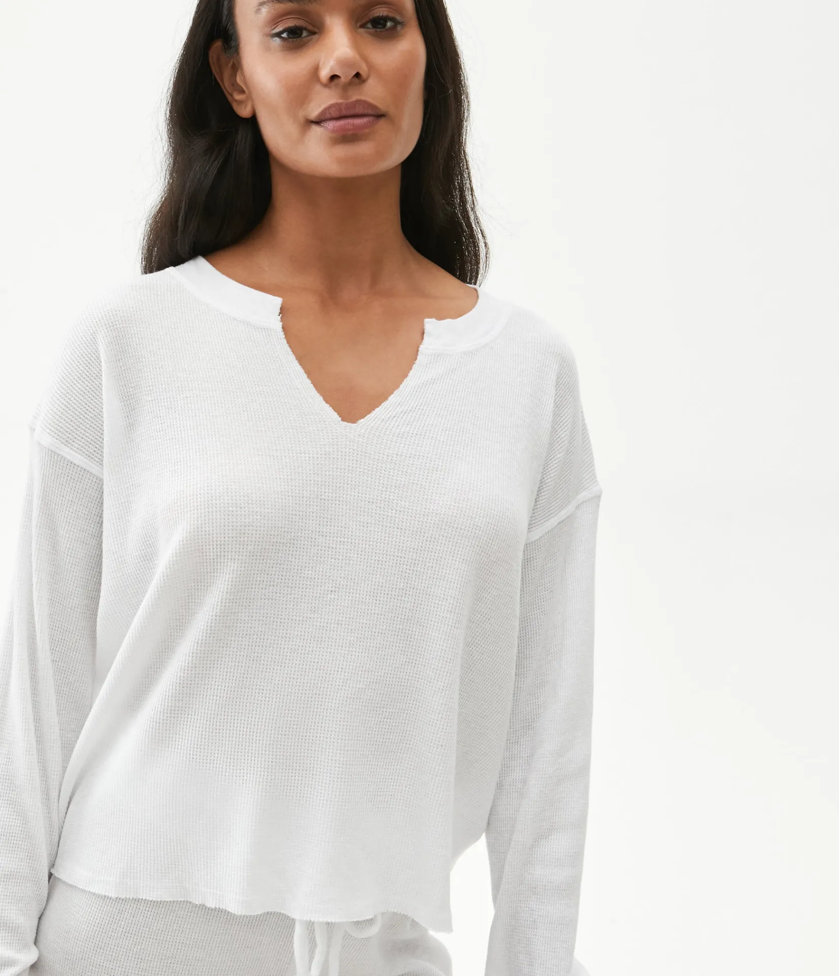 delia_thermal_tee_15.webp Michael Stars Delia Thermal Tee- T-Shirts | Loungewear
