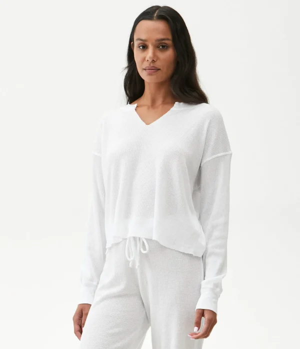 Michael Stars Delia Thermal Tee- T-Shirts | Loungewear