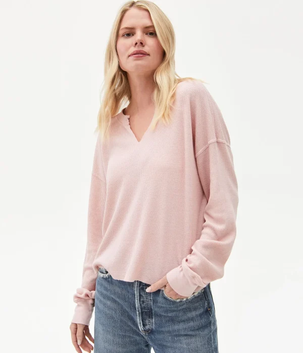 Michael Stars Delia Thermal Tee- T-Shirts | Loungewear