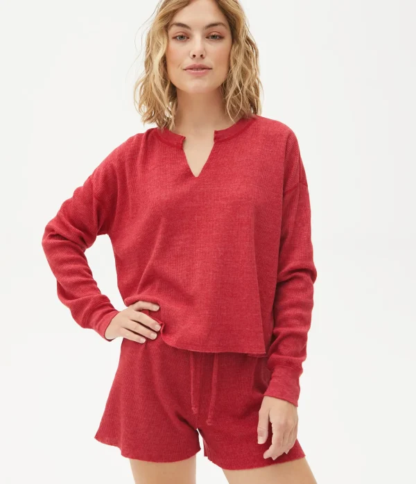 Michael Stars Delia Thermal Tee- T-Shirts | Loungewear